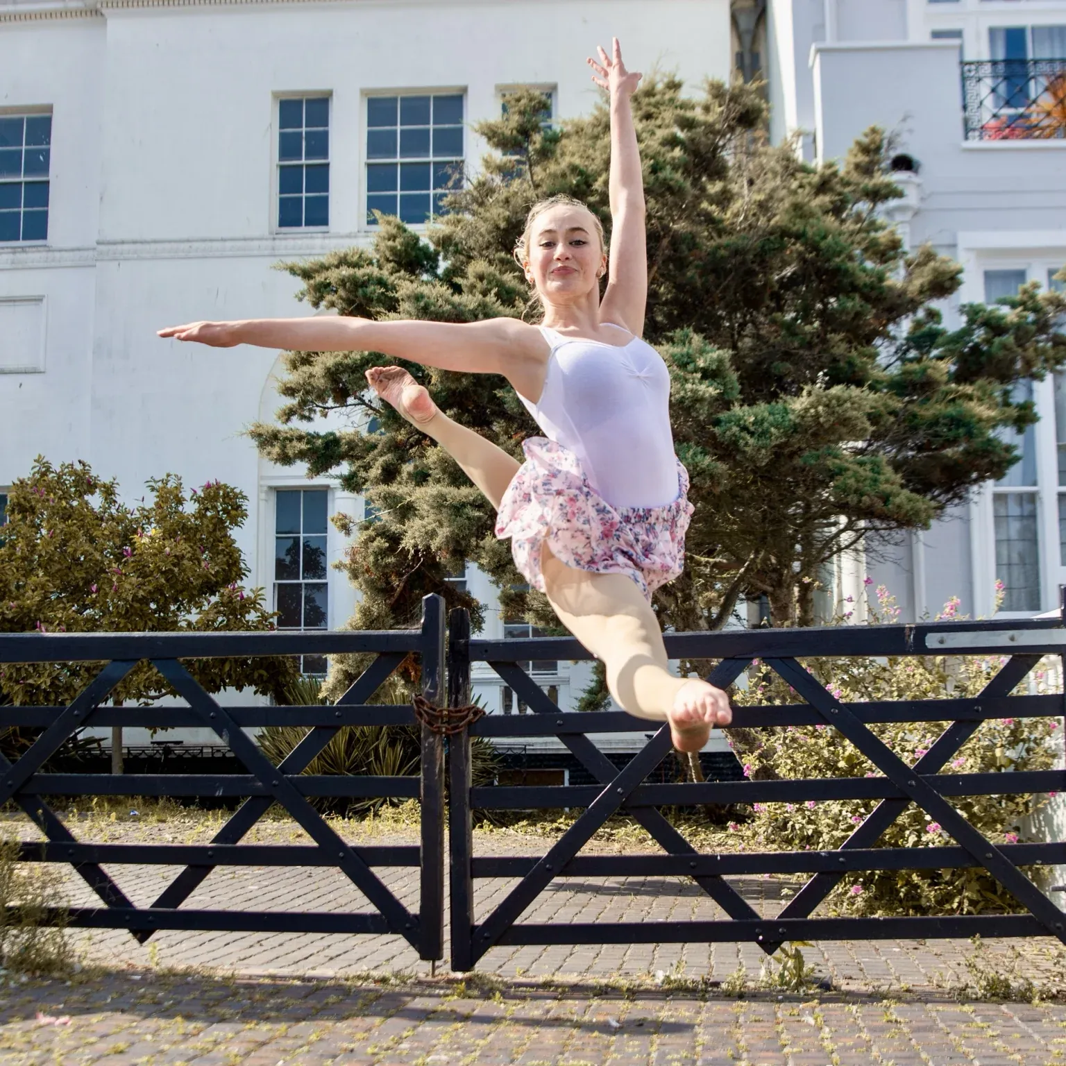 Dance leap photographed on location