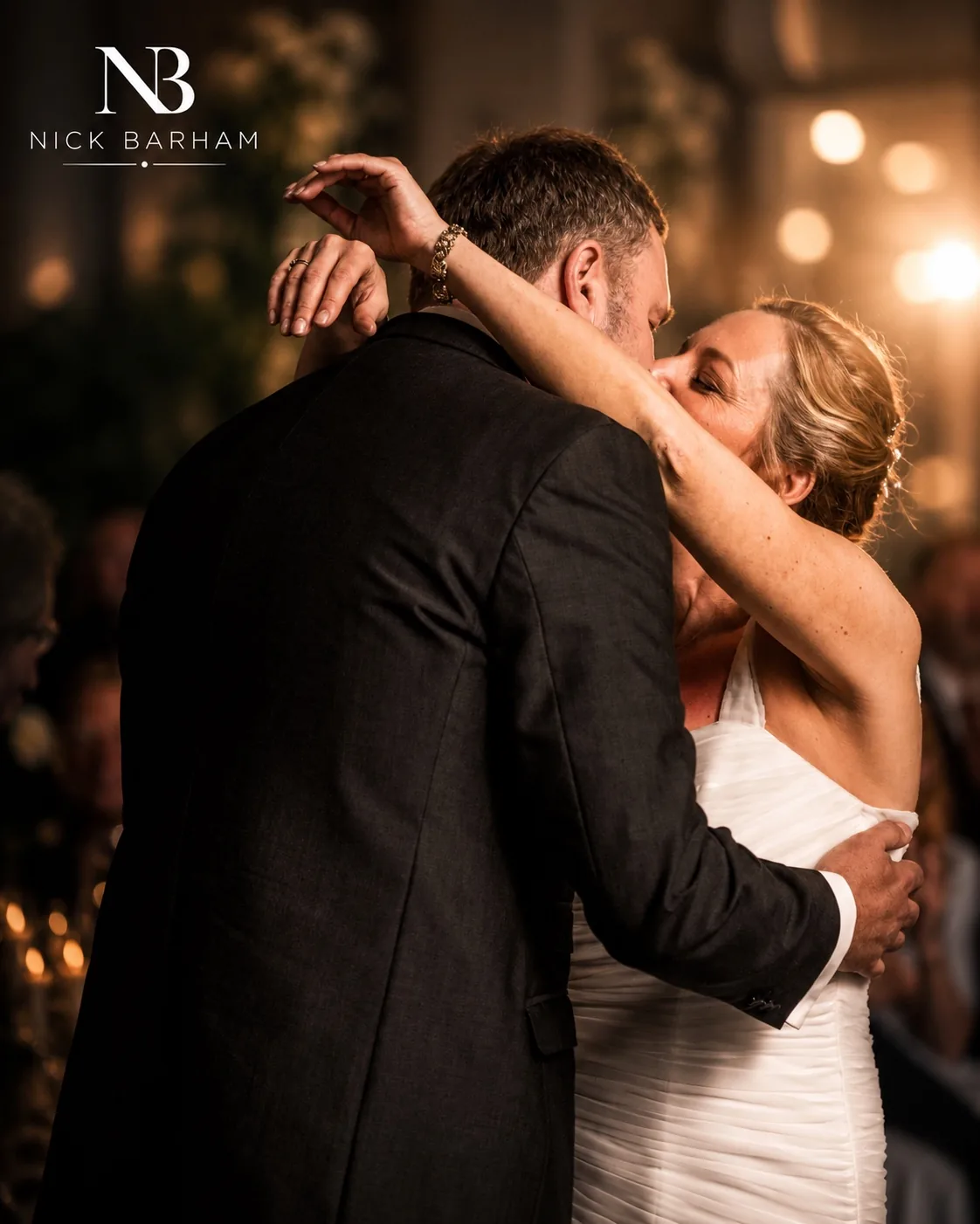 Romantic wedding portrait